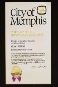 Memphis Honorary Award
